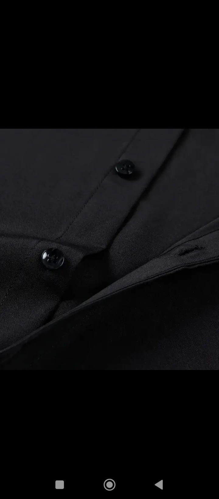 Black Full-Sleeve plain Shirt for Men | Classic Cotton Shirt - Image 4