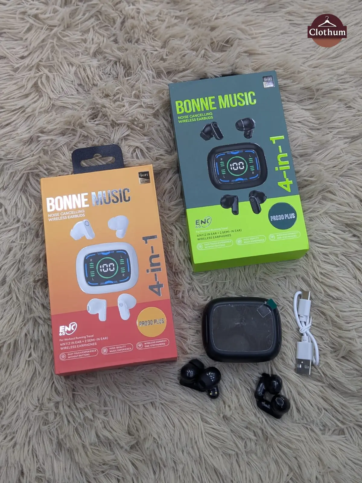 Bonne Music 4 in 1 Wireless Earbuds