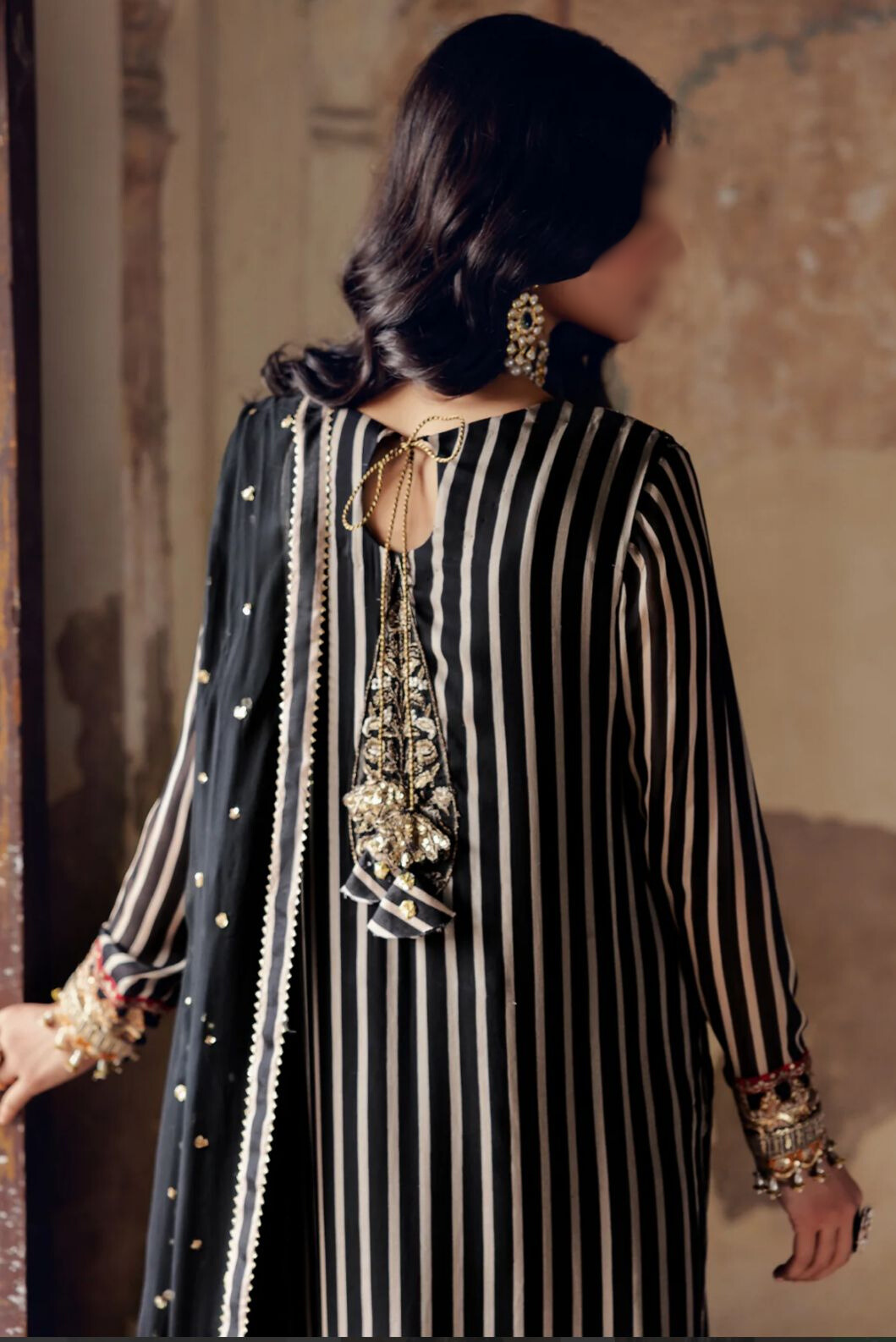 Printed Chiffon Embroidered 3-Piece Suit - Image 3