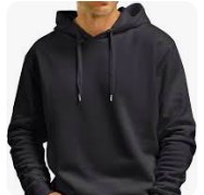 black hoodie