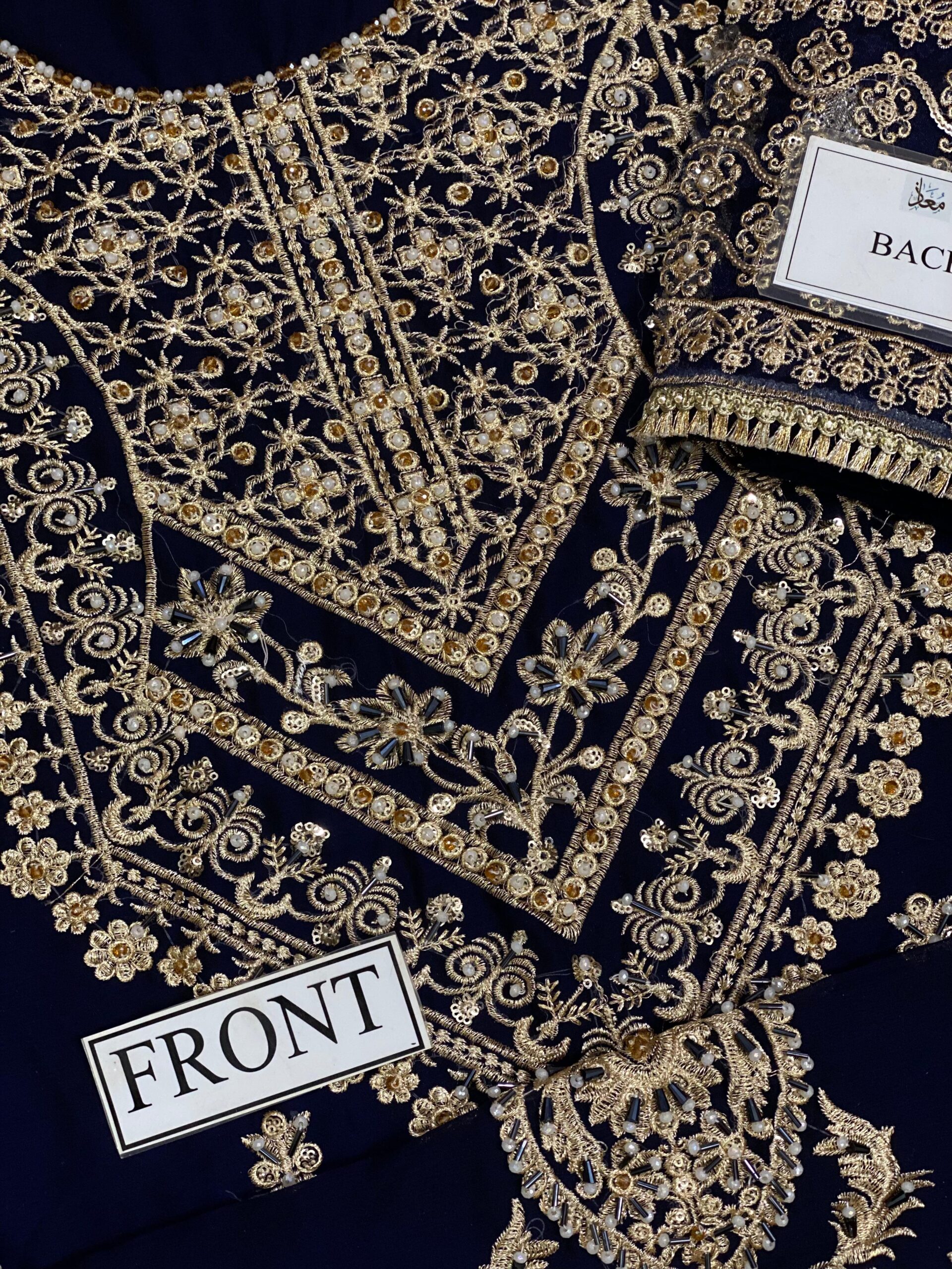 Luxury Heavy Embroidered Chiffon Suit - Image 4