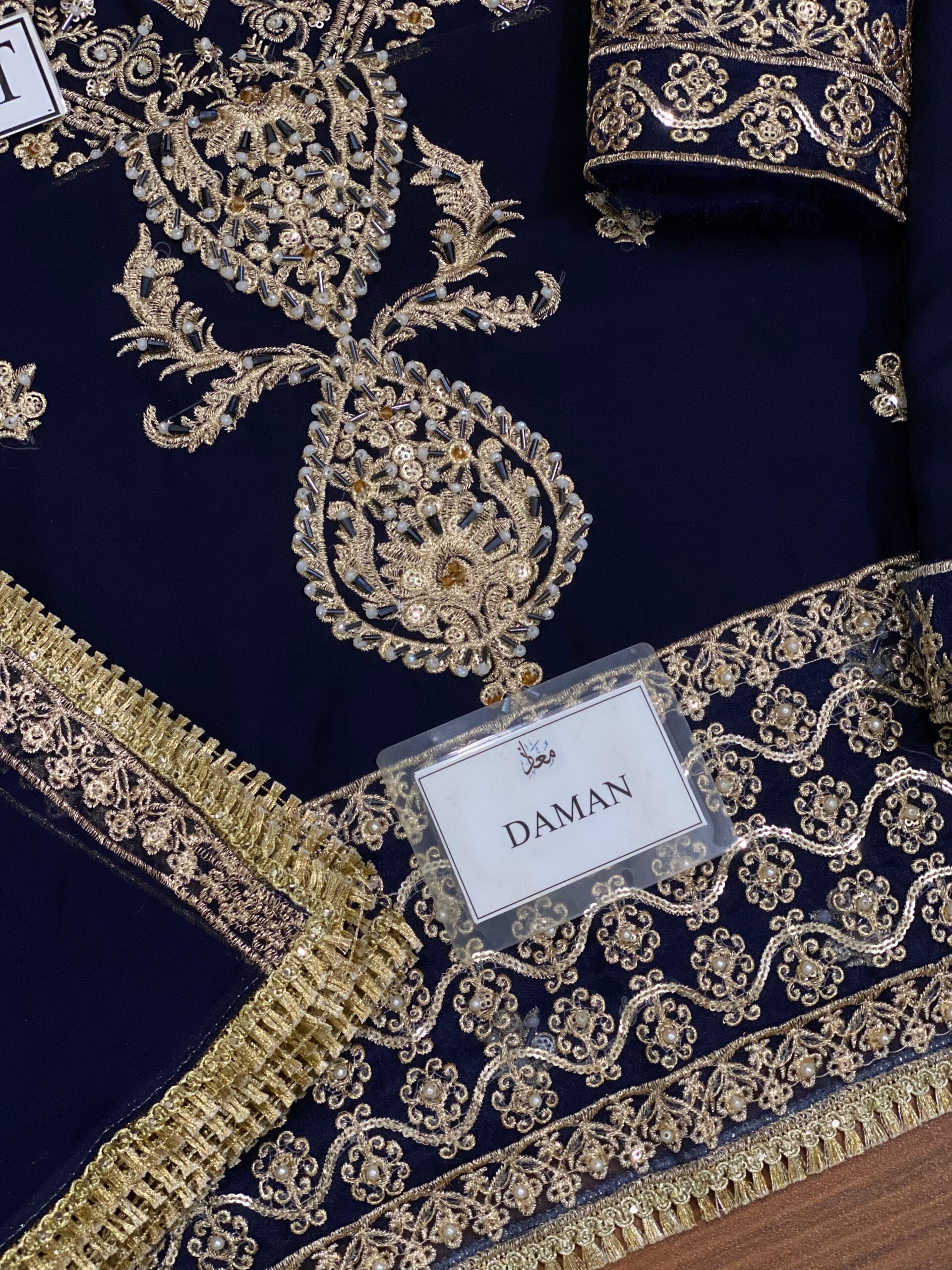 Luxury Heavy Embroidered Chiffon Suit - Image 7