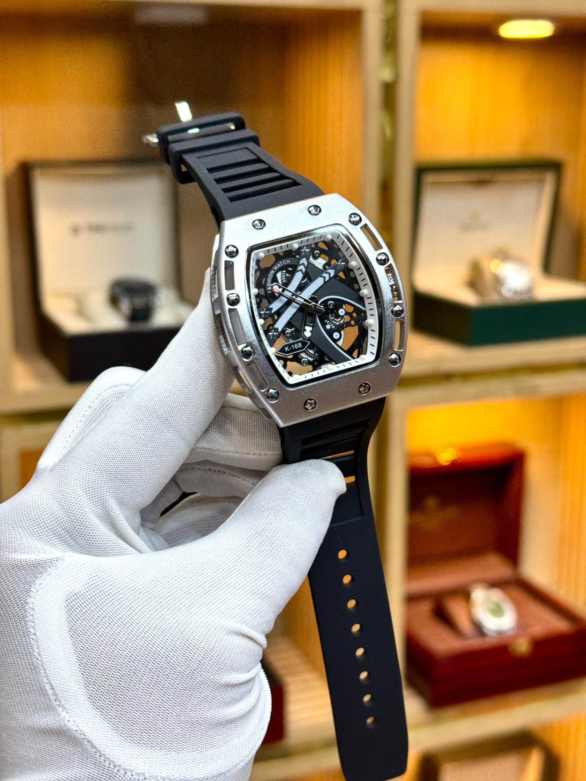 RM Edge Skeleton Quartz Watch – Sport Luxury Edition